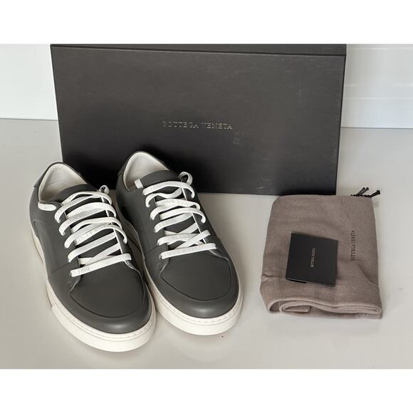Bottega Veneta Men\'s Speedster Calf Leather Gray Sneakers 8 US 608761 NIB $750 main image 11